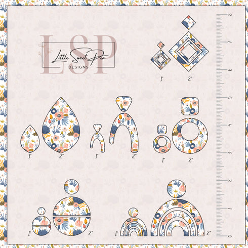 0081 - Delicate Blue Flowers