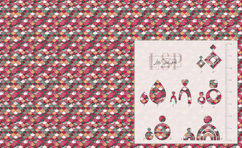 0142 - Christmas Mermaid Scales Glitter