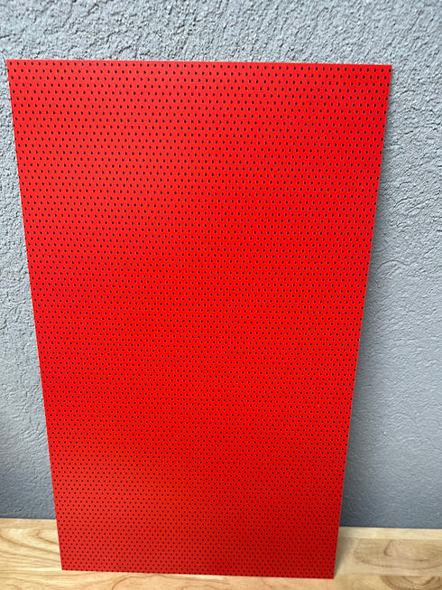 4011 - Small Black Hearts on Red