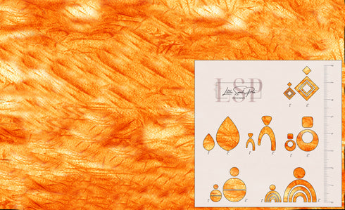 1064 - Orange Scatter Abstract