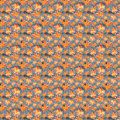 1109 - Leaves on Grey Background