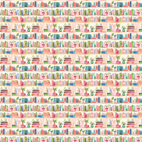 1152 - Watercolor Bookshelves