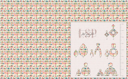 1152 - Watercolor Bookshelves