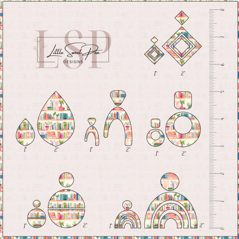 1152 - Watercolor Bookshelves