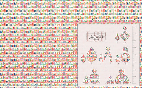 1153 - Watercolor Bookshelves 2