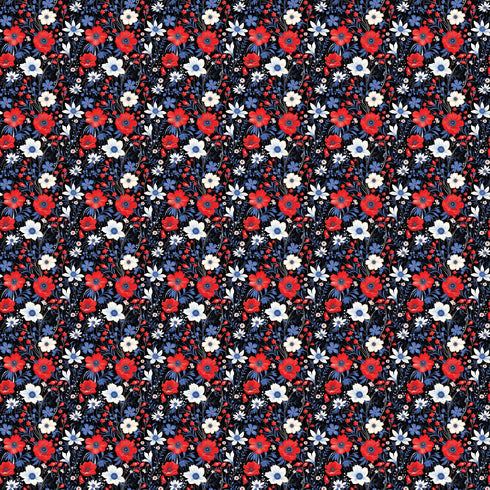 1154 - Red, White and Blue Flowers