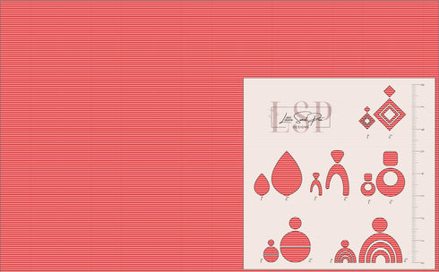 1156 - White Stripes on MATERIAL OF YOUR CHOICE