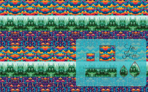 0124 - Abstract Nature Repeating Combo Board