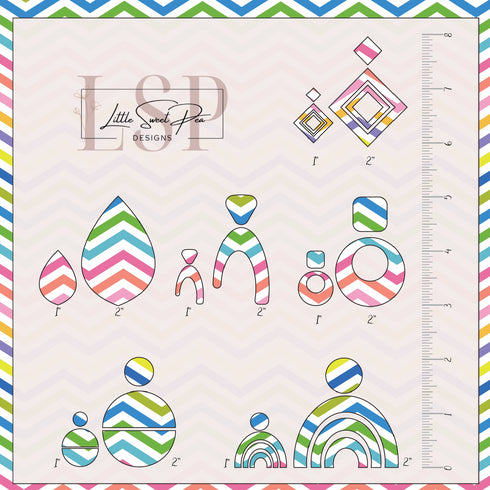 0019 - Multi- Colored Chevron