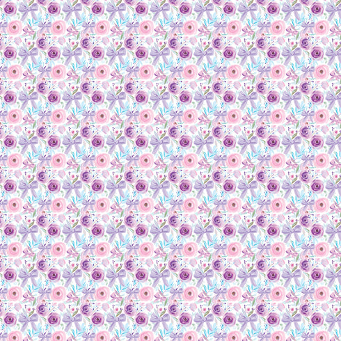 0209 - Purple Flowers and Bows