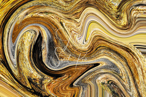 2231 - Abstract Gold Watercolors