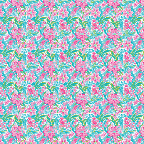 0230 - Pink Tropical Floral