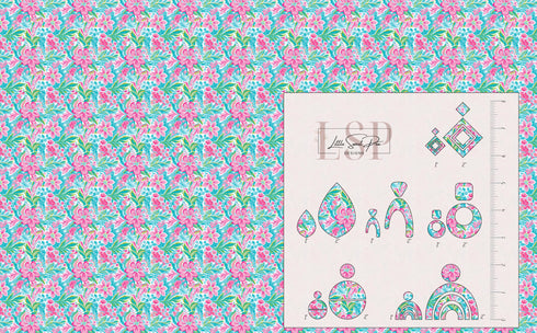 0230 - Pink Tropical Floral