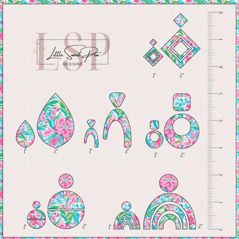 0230 - Pink Tropical Floral