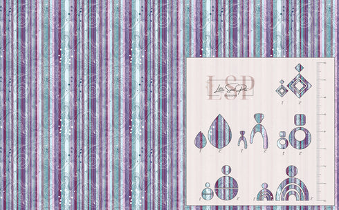 0023 -Abstract Paisley Stripes