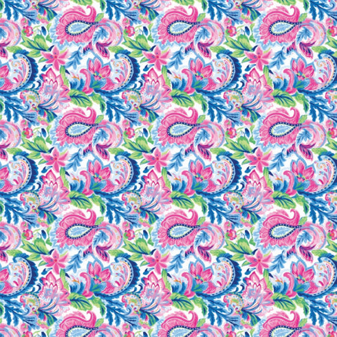 0249 - Blue Paisley Floral