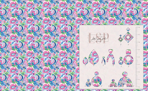 0249 - Blue Paisley Floral