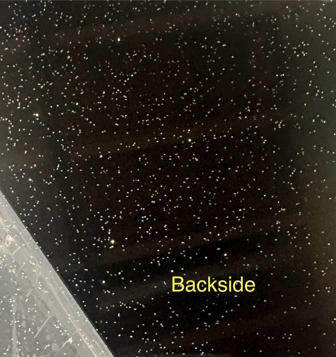 Galaxy Black Glitter - 1/8" Acrylic Sheet