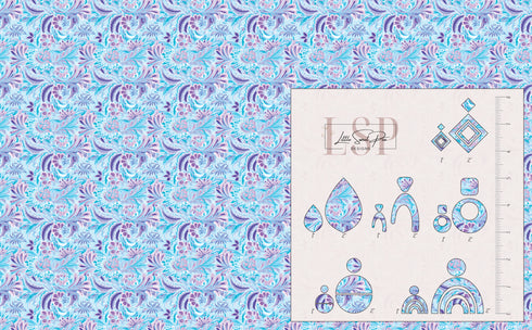0257 - Purple Paisley and Floral