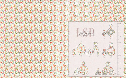 2599 - Dainty Peach Flowers