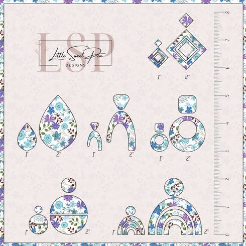 0260 - Beautiful Blue Dainty Flowers