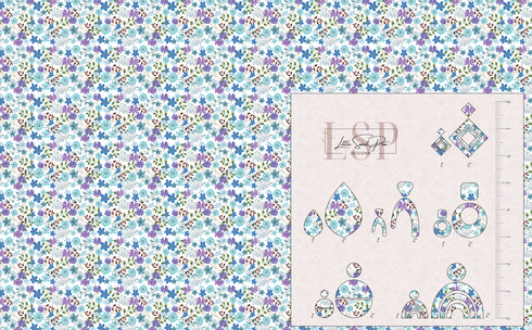 0260 - Beautiful Blue Dainty Flowers