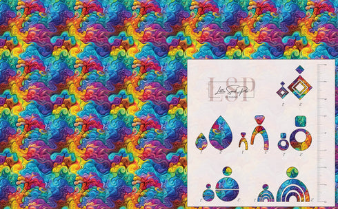 2623 - Abstract Swirling Rainbows