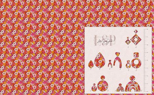 0278 - Pink Splashy Daisies