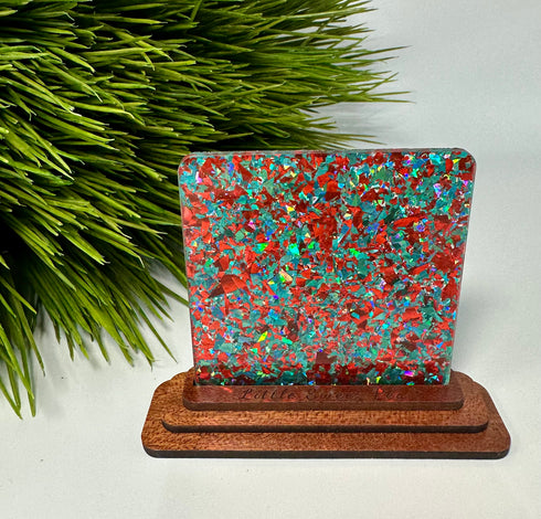 Teal Me A Secret Flakes - 1/8" Acrylic Sheet