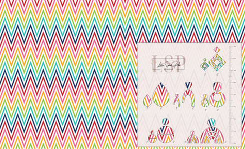 0027 - Rainbow Chevron