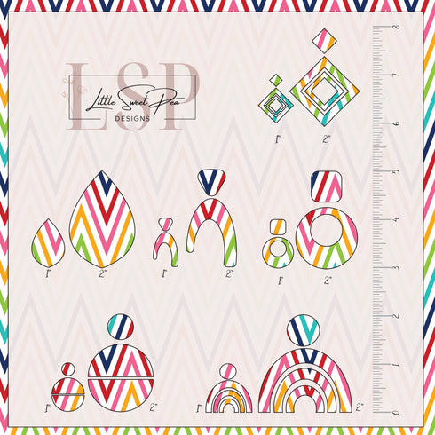 0027 - Rainbow Chevron