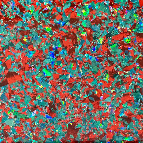 Teal Me A Secret Flakes - 1/8" Acrylic Sheet