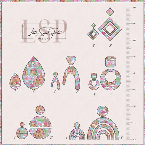 0307 - Preppy Christmas Lollipop House