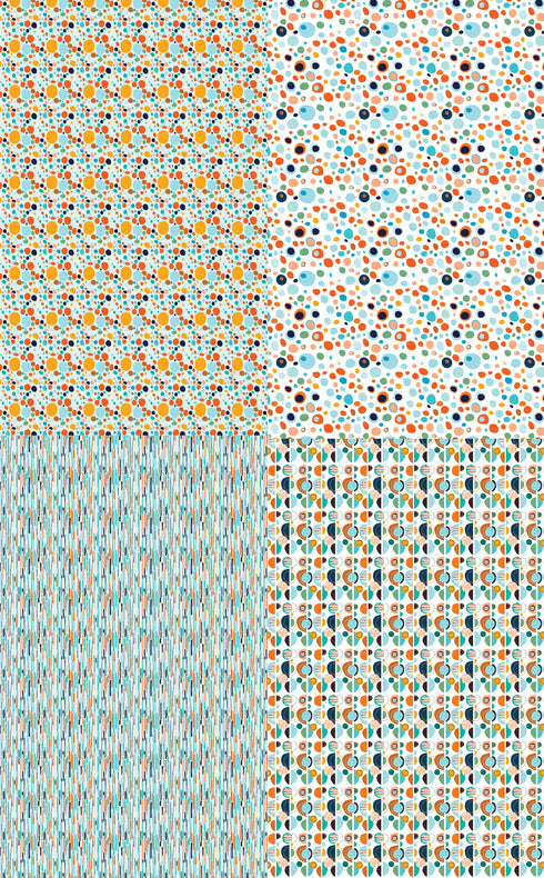 3144 - Orange Abstract Bundle Board