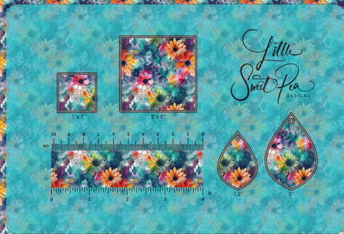 3150 - Rainbow Color Flowers