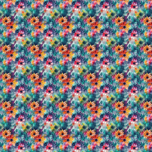 3151 - Rainbow Color Flowers (micro)