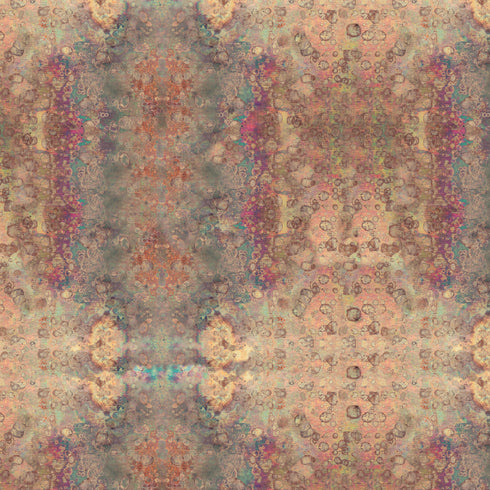 3155 - Oil Slick Aged Copper Abstract Dots