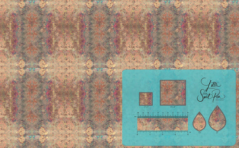 3155 - Oil Slick Aged Copper Abstract Dots