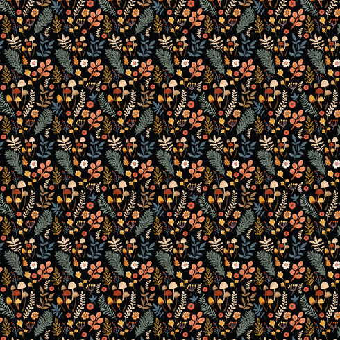 3164 - Enchanted Fall Leaves & Mushrooms