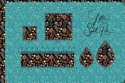 3164 - Enchanted Fall Leaves & Mushrooms