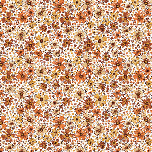 3168 - Orange Ditsy Daisies