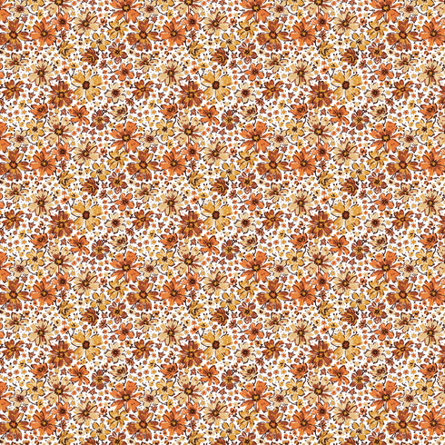3172 - (Micro) Orange Ditsy Daisies