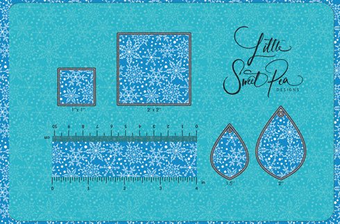 3178 - Snowflakes Blue Background