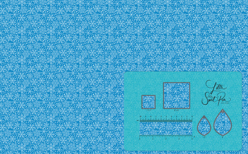 3178 - Snowflakes Blue Background