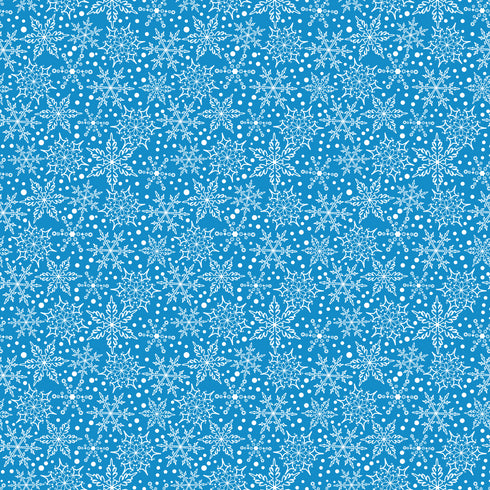 3178 - Snowflakes Blue Background