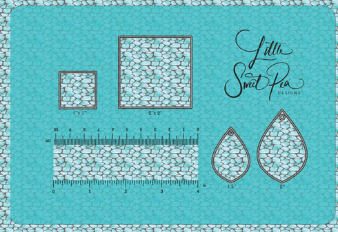 3180 - Abstract Blue-(ish) Turquoise Scales