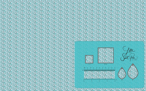 3180 - Abstract Blue-(ish) Turquoise Scales