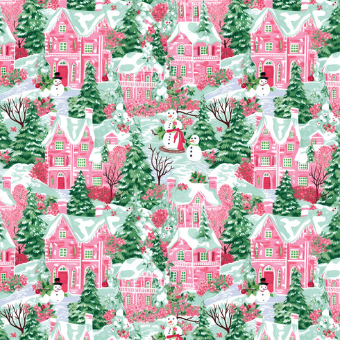 0318 - Pink Christmas Village