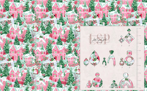 0318 - Pink Christmas Village