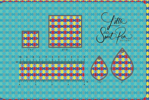 3191 - Puzzle Pieces - Autism Awareness (micro)